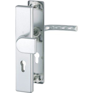 Hoppe Schutz-Wechsel-Garnitur Birmingham Alu Natur PZ-72 für Haus- und Wohnungstüren.