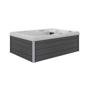 Tronitechnik Outdoor Whirlpool Spa Elba  Weiss 210Cm X 150Cm Mit Heizung Hydromassage Bluetooth Und Farblichtherapie