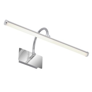 Moderne Briloner LED-Spiegelleuchte mit Flexarm, Chrom, 5,5 W. Ideal für Bad und Spiegel.