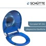 Schütte WC-Sitz Shark mit Hai-Motiv, Absenkautomatik und Schnellverschluss.
