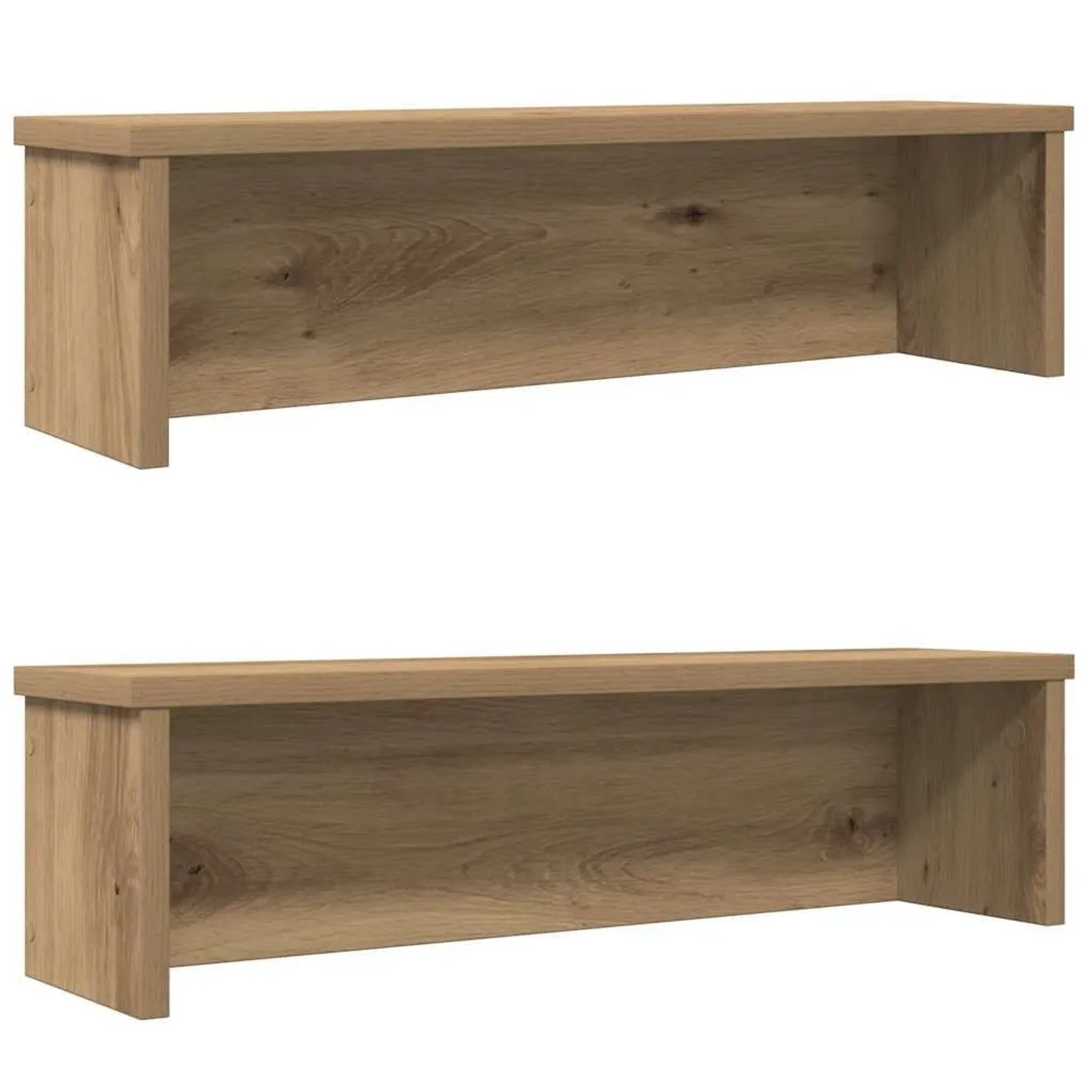 vidaXL Küchenregale Stapelbar 2 Stk Artisan-Eiche 60x15x16 cm 860516