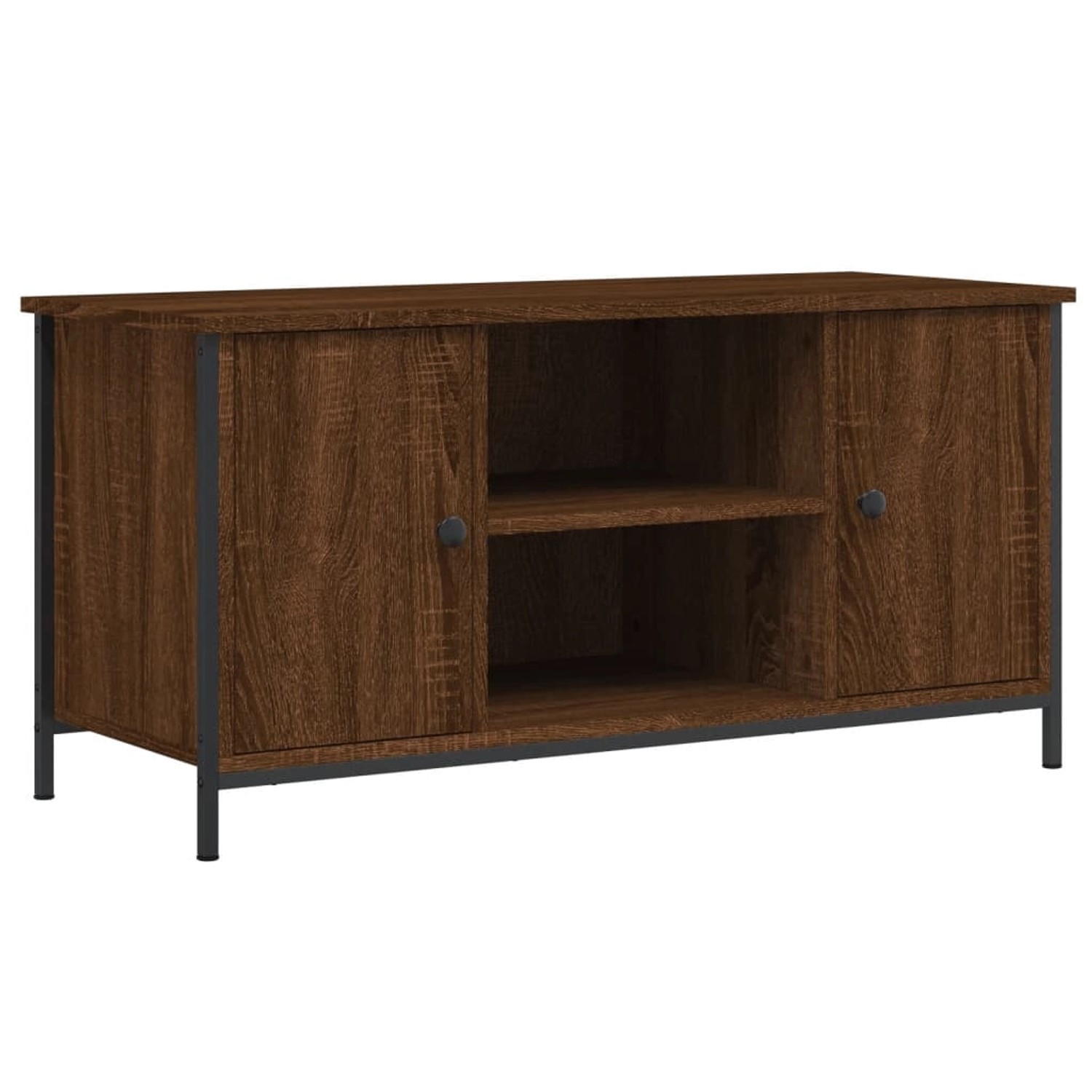VidaXL TV-Schrank Braun Eichen-Optik 100x40x50 cm Holzwerkstoff günstig online kaufen