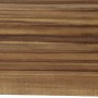 Detailansicht der Sitzfläche der Siena Garden Klappbank Lovera aus Akazienholz.
