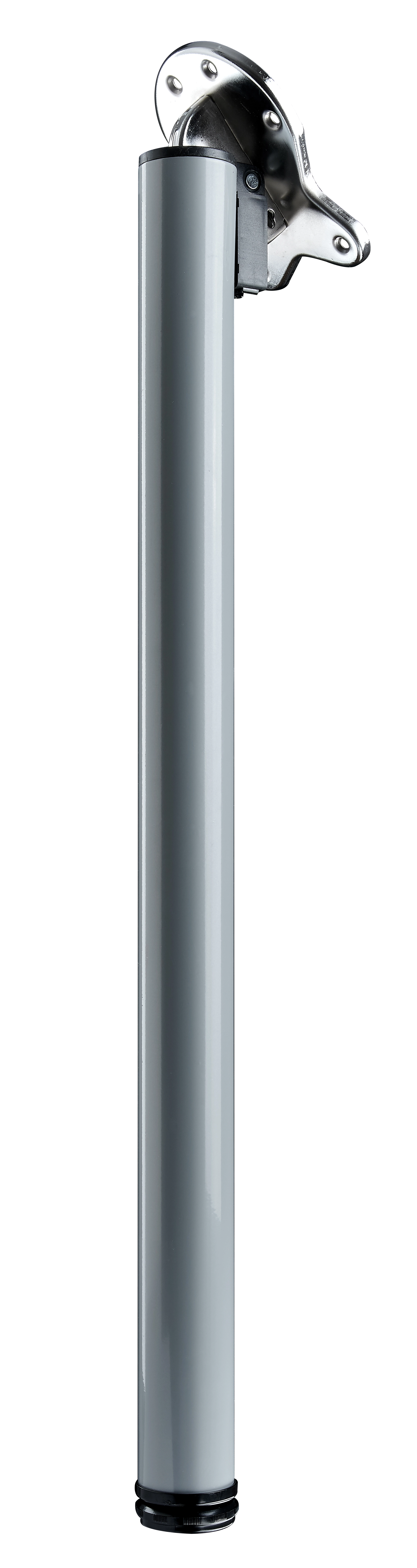 Tarrox Tischbein 90° klappbar 71 cm Ø50 mm, silber