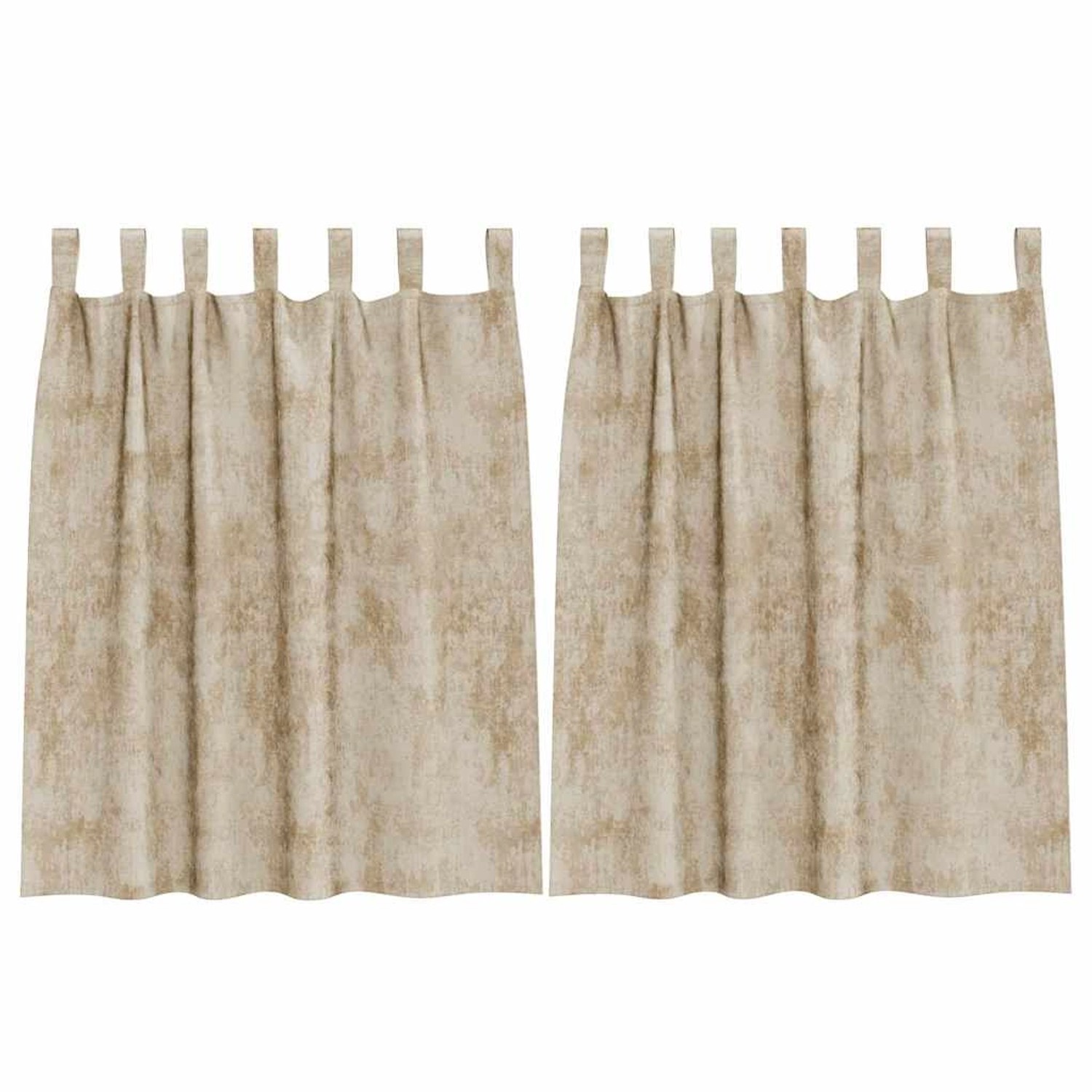 vidaXL Vorhänge 2 Stk Creme 140 x 140 cm Samt 4107733 günstig online kaufen