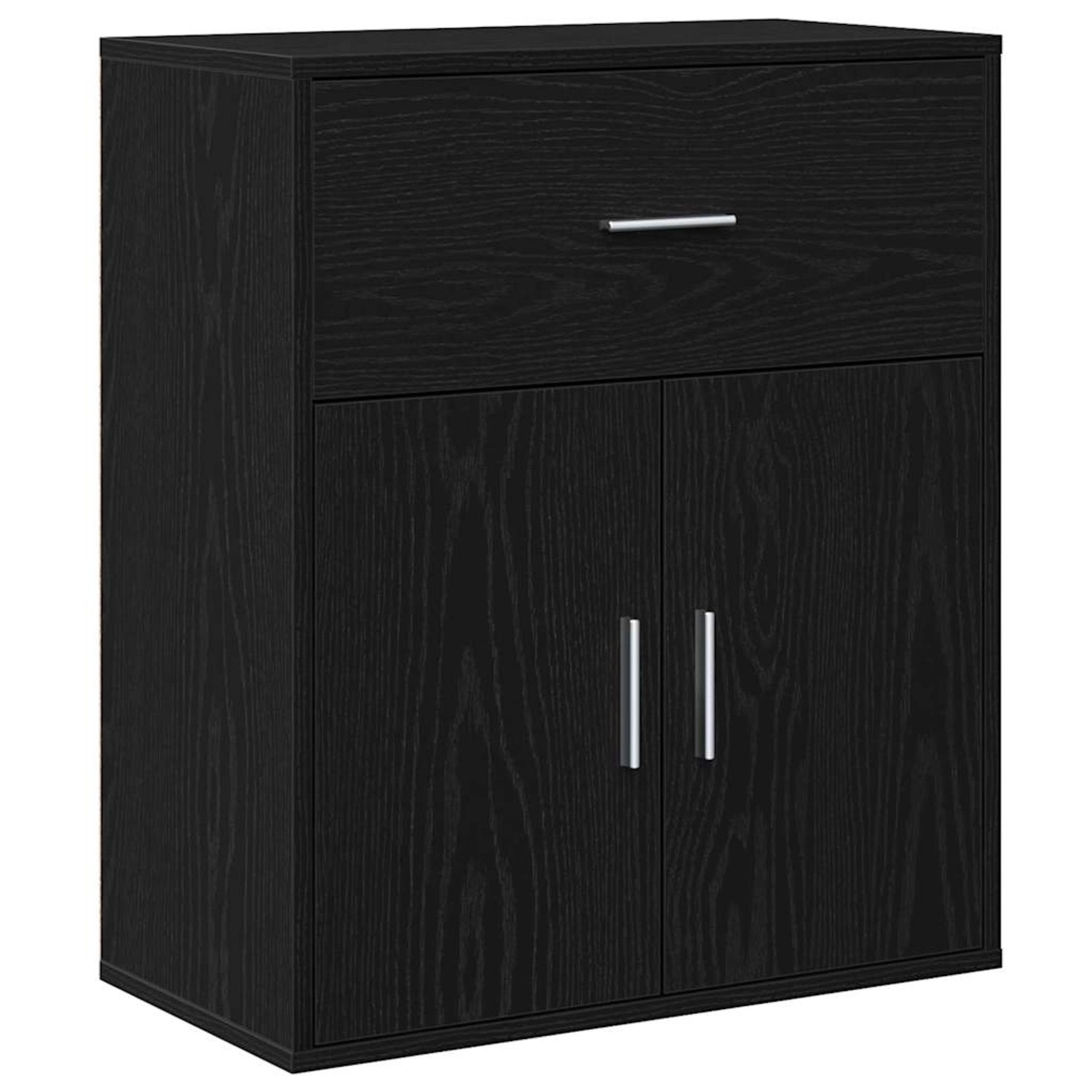 vidaXL Sideboard Schwarze Eiche 60 x 31 x 70 cm Holzwerkstoff 871397