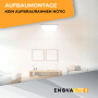 ENOVALITE LED Panel 60x60 cm, neutralweiß, blendfrei, Aufputzmontage im Wohnraum.