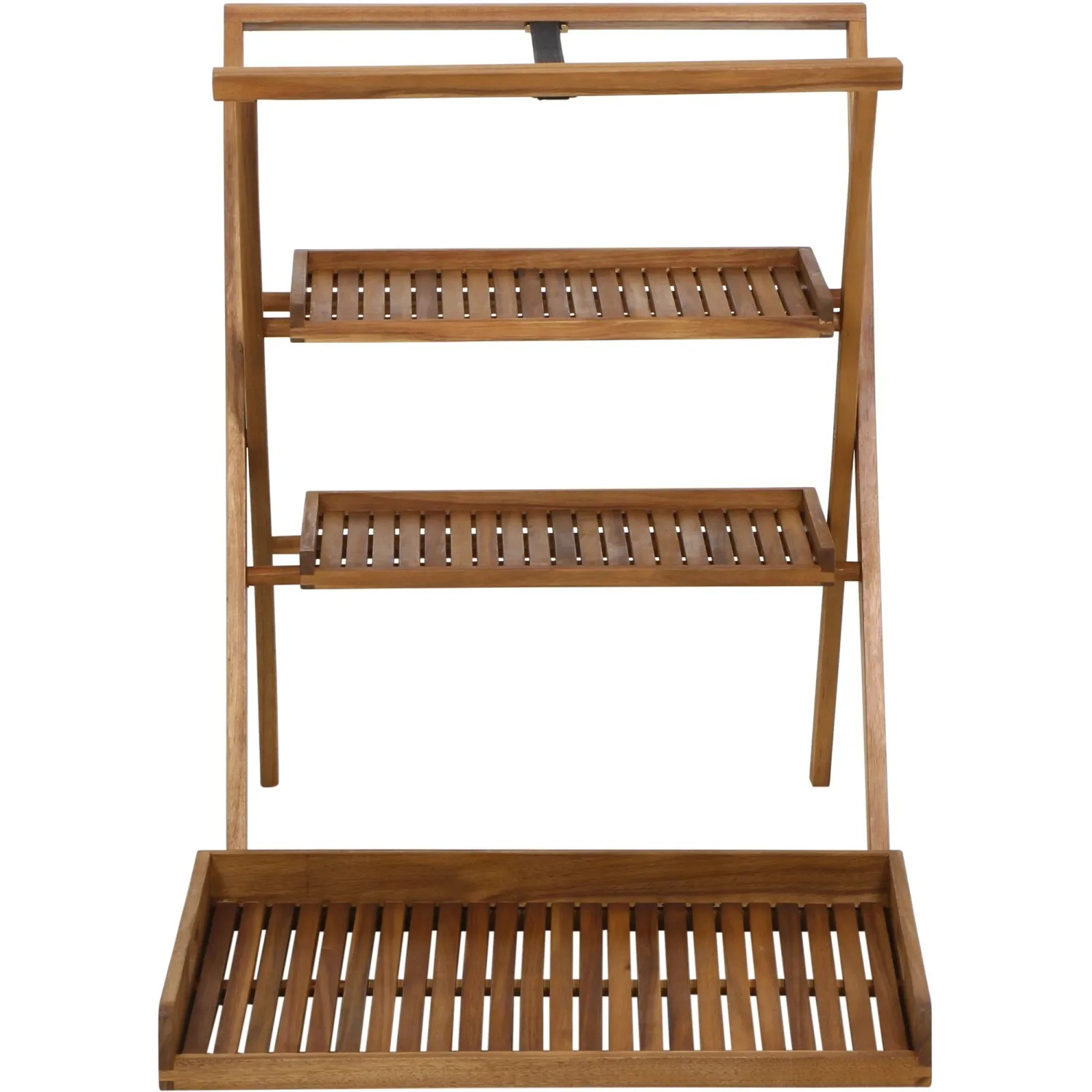 Siena Garden Klapptisch Caruna, rechteckig, Naturholz, 45x70 cm, ideal für Balkon und Garten.