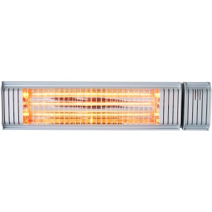 Silberner Vasner Infrarot-Heizstrahler Appino 20, 2000 W für Terrasse und Wintergarten.