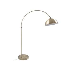 Lindby Stehlampe Bogenleuchte Lennart 4018249 Modern in Bronze aus Metall 1-flammig E27 Wohnzimmerleuchte