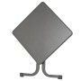 Quadratischer, eisengrauer Sieger Klapptisch, 70x70 cm, ideal für Balkon und Garten.