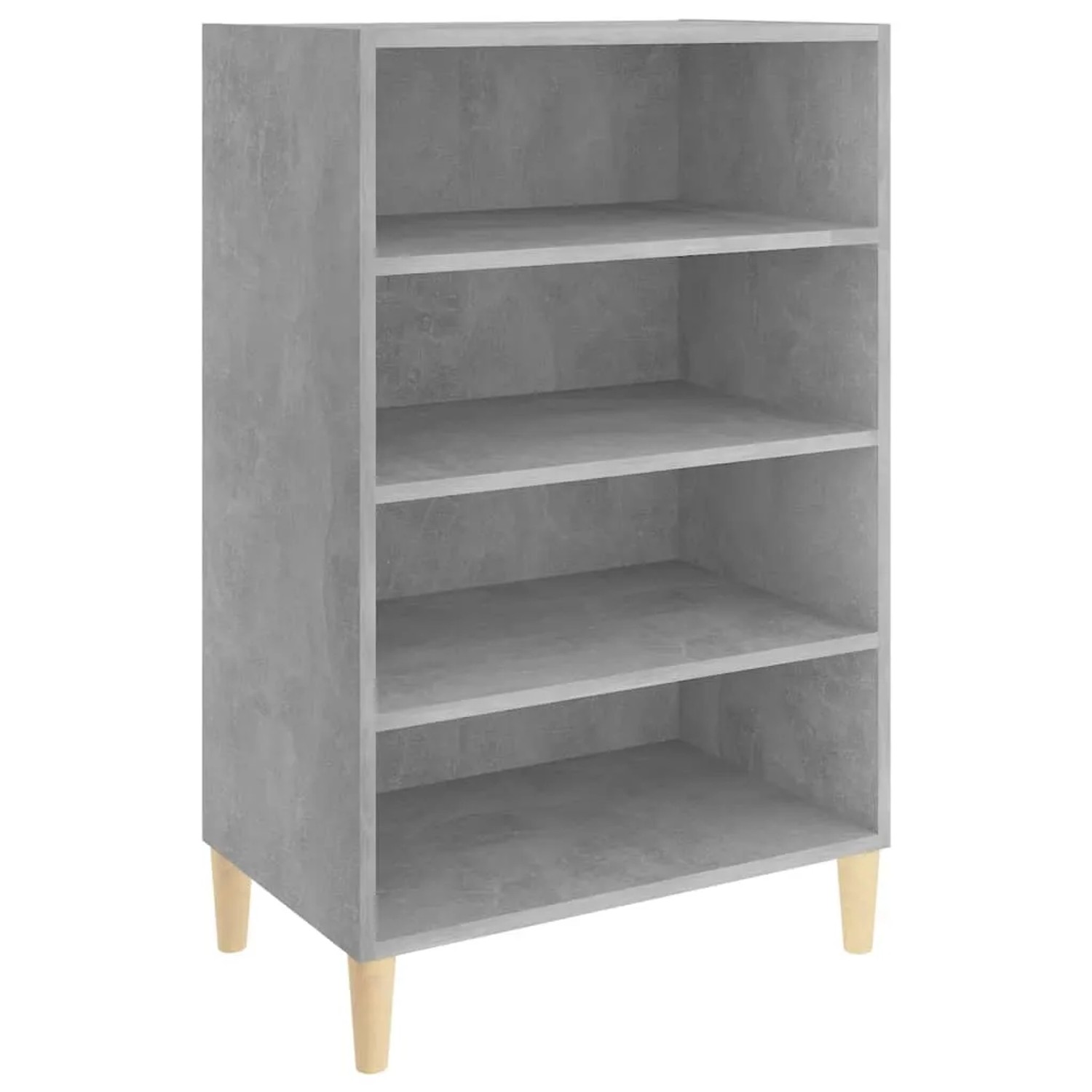 vidaXL Sideboard Betongrau 57x35x90 cm Holzwerkstoff 806125