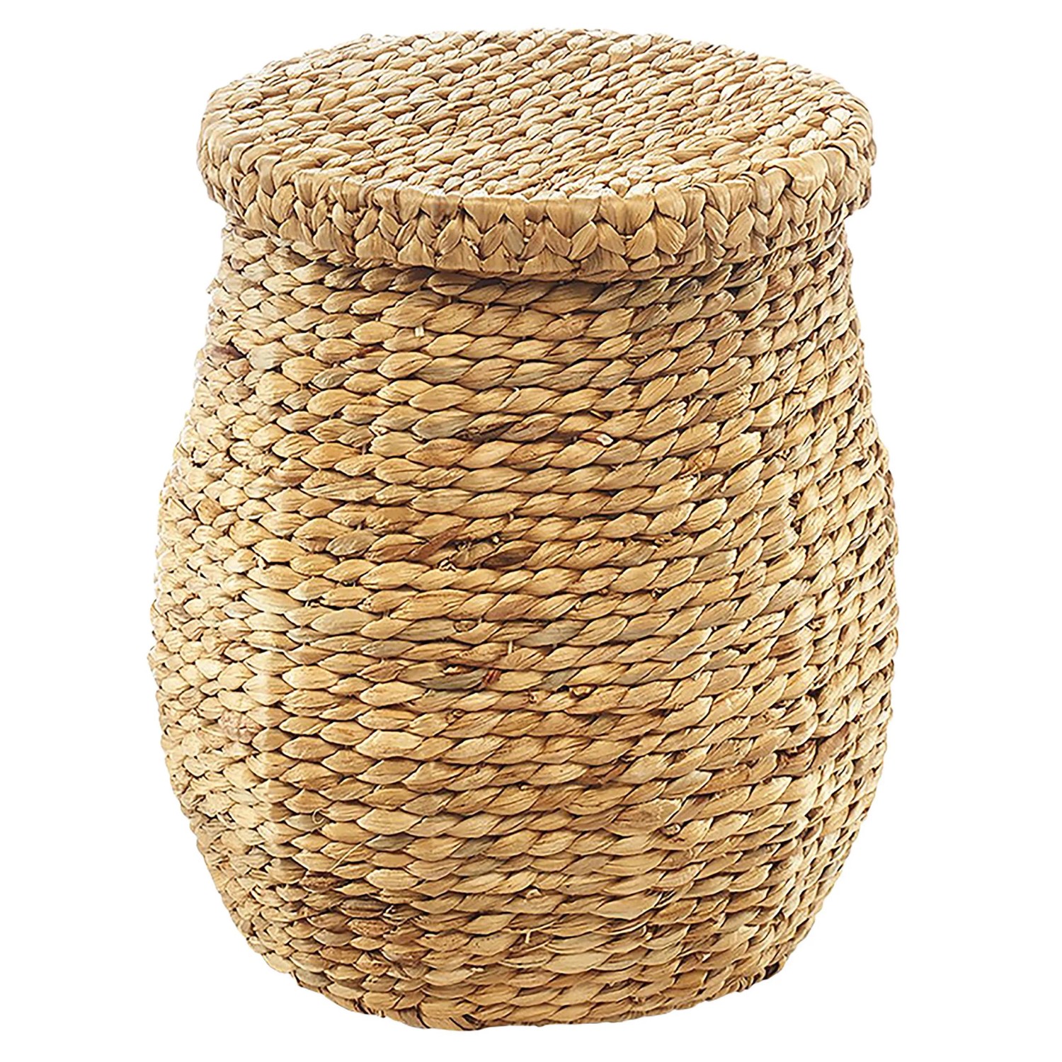 Kobolo Aufbewahrungskorb Wäschekorb aus Geflochtener Wasserhyazinthe