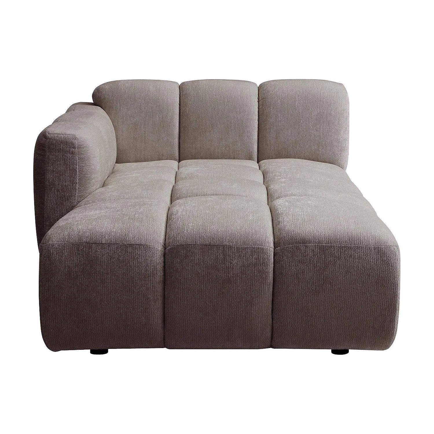 Vente-unique Recamiere Ohne Schlaffunktion Carlivi Taupe 120 cm