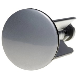 Sanilo Waschbeckenstöpsel in Grau, passend für alle Standard-Waschbecken.