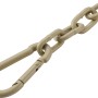 Ersatzkette goldfarben mit Karabiner für Palmwoods Hängesessel, Stahl.