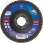 LUX Fächerschleifscheibe Multi Ø 115 mm, Körnung 40 für Winkelschleifer.