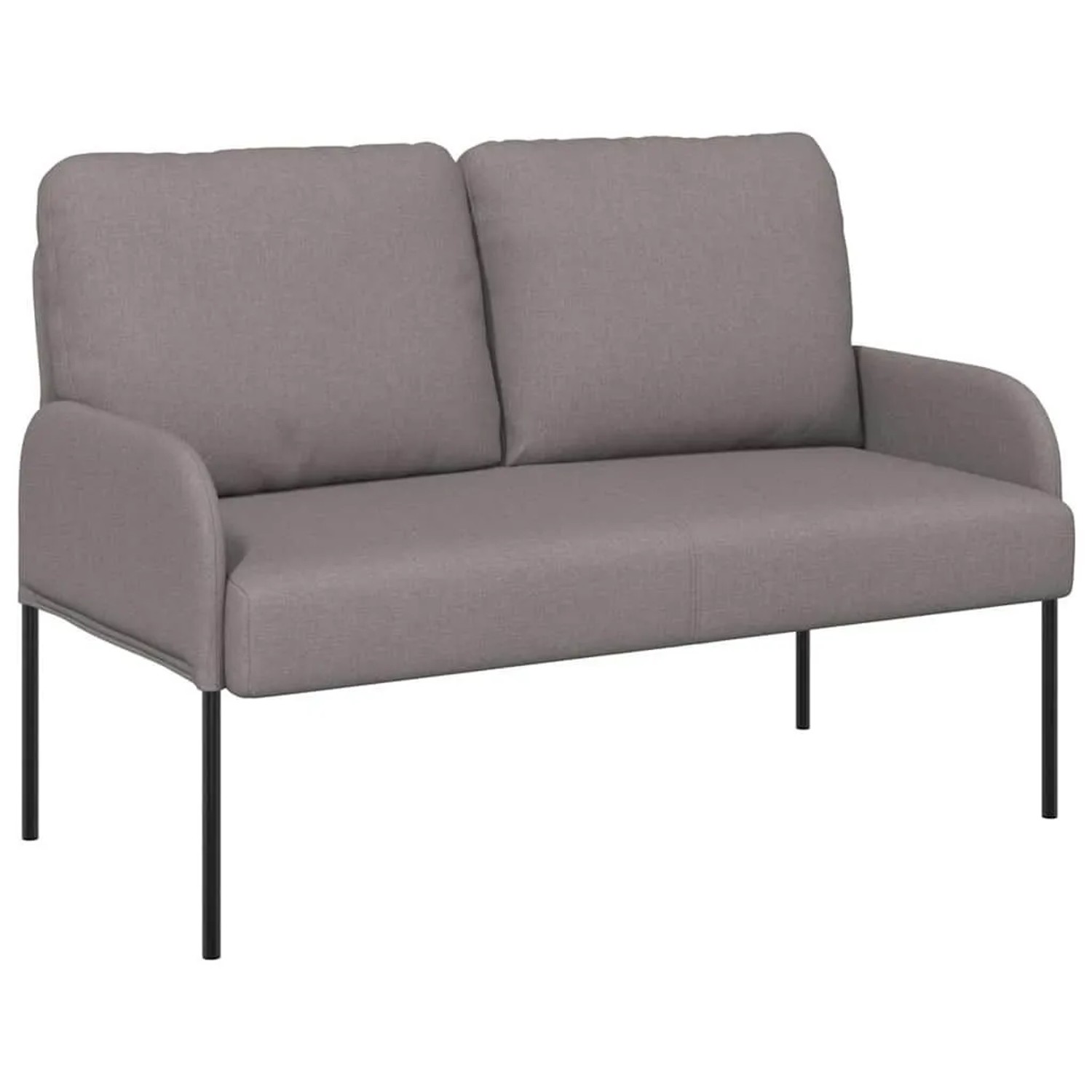 vidaXL Sofas mit Kissen 110cm Taupe Sperrholz 42023451