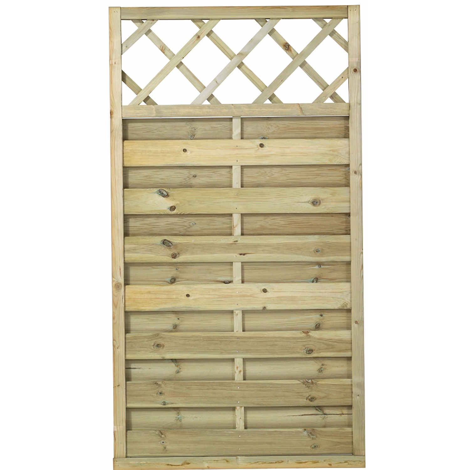 Sichtschutzzaun Bergen mit Gitter Nadelholz druckimprägniert 90 cm x 165 cm günstig online kaufen