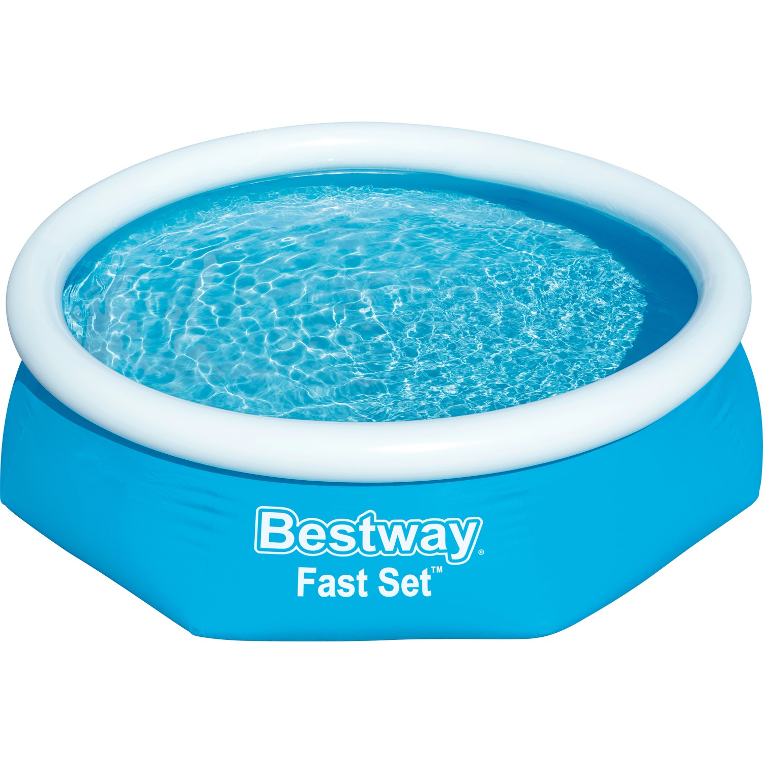 Bestway Fast Set Aufstellpool Ø 244 x 61 cm Rund Blau