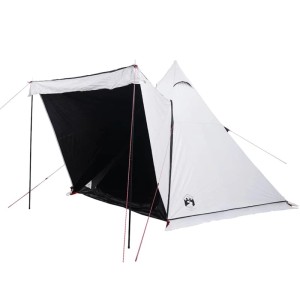 vidaXL Tipi-Familienzelt 6 Personen Weiß Verdunkelt Wasserdicht 4009441