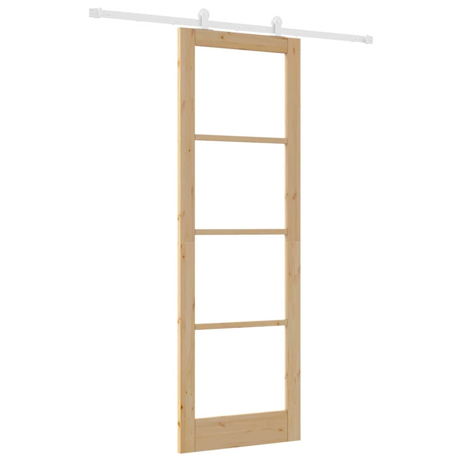 vidaXL Schiebetür ORKDAL Braun 78 x 232 cm Holz und Metall 3332051 günstig online kaufen