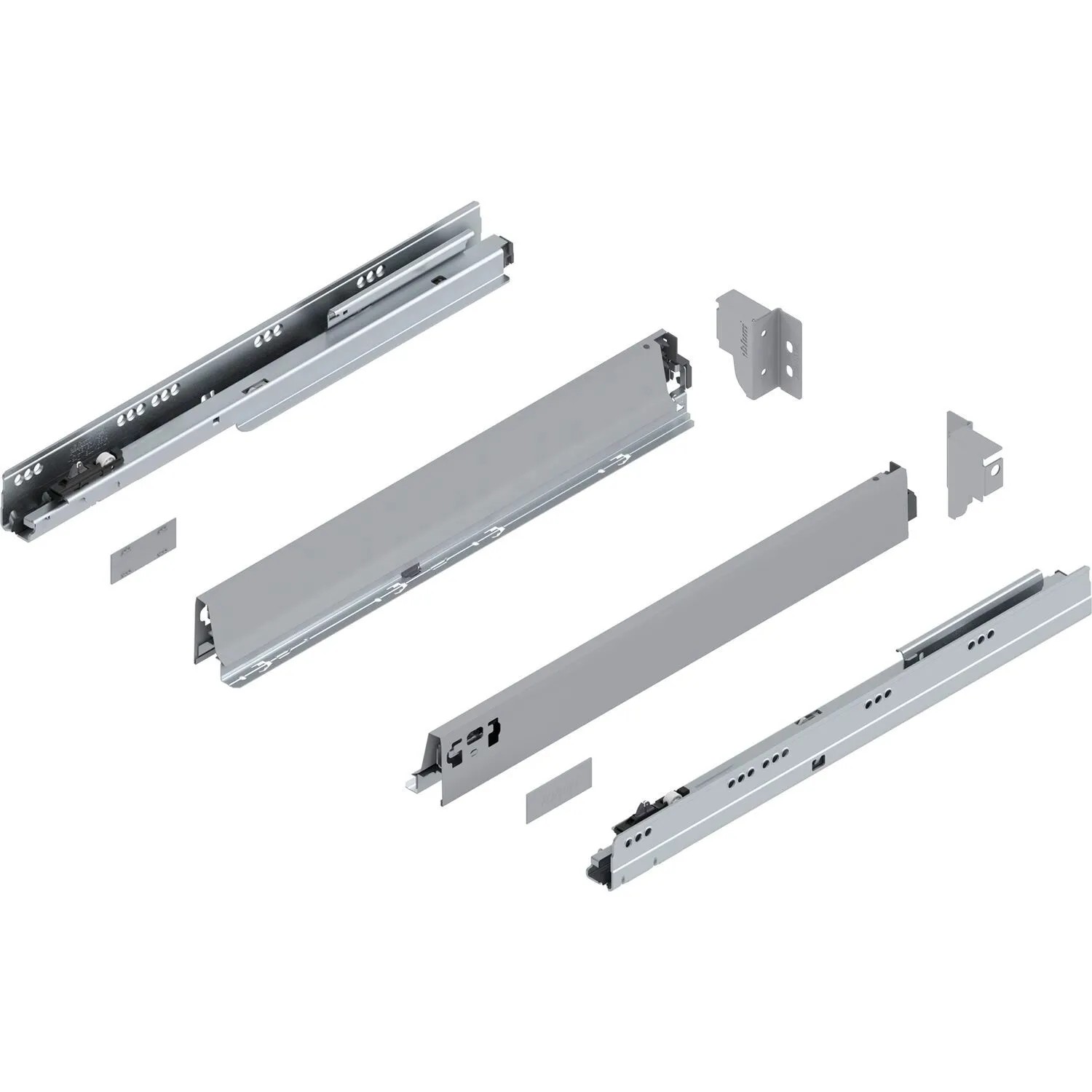 Blum Tandembox antaro N Vollauszug Blumotion 550 mm 65 kg Grau