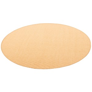Runder Snapstyle Sisal Teppich Natur Honig, 100x100 cm, Kurzflorteppich.