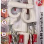 Fischer Rundhaken EasyHook mit DuoPower Dübeln, 8x40 mm, 4er-Set.
