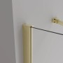 Detailaufnahme: Goldene baliv Duschkabine DUK-90.52E, 90x90 cm, Eckeinstieg.