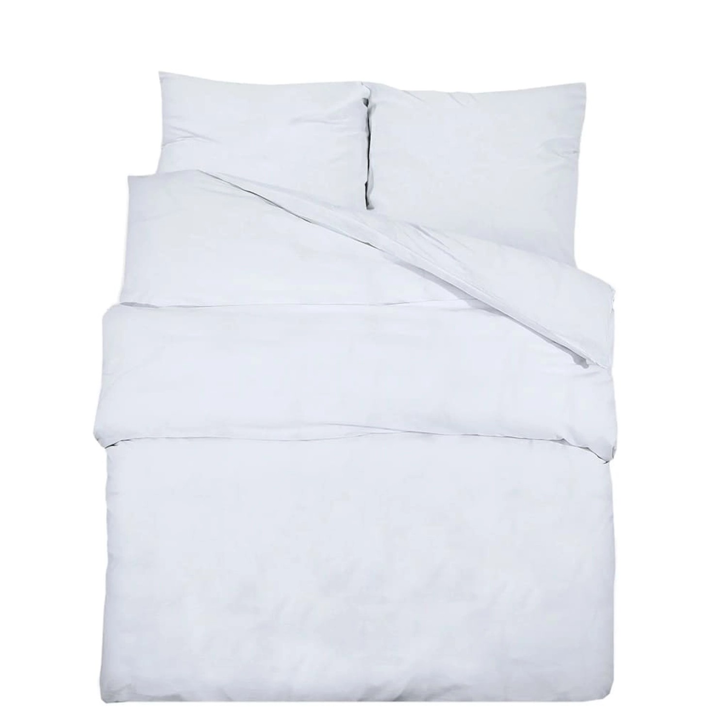 vidaXL Bettwäsche-Set Weiß 200x220 cm Baumwolle 136169 günstig online kaufen