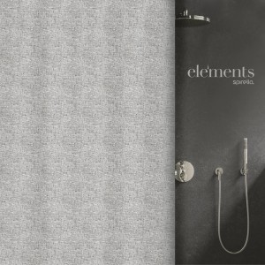 Spirella Elements Duschvorhang Ilo, 200x240 cm, anthrazit mit feiner Struktur.