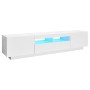 vidaXL TV-Schrank mit LED-Leuchten Weiß 180x35x40 cm 3081897