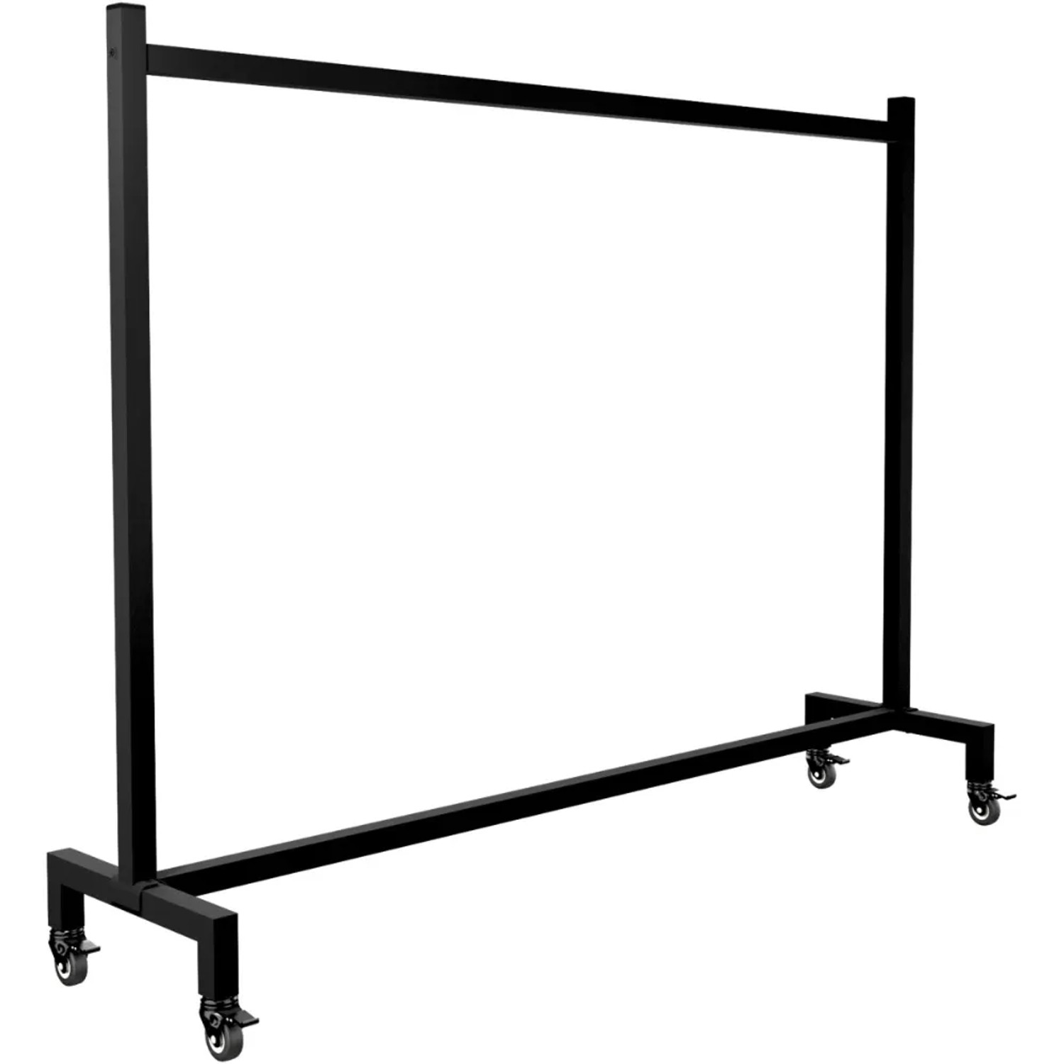 DELUKE Kleiderständer LENN 150x38x120cm Edelstahl Schwarz Kleiderstange Jackenständer Klamottenständer