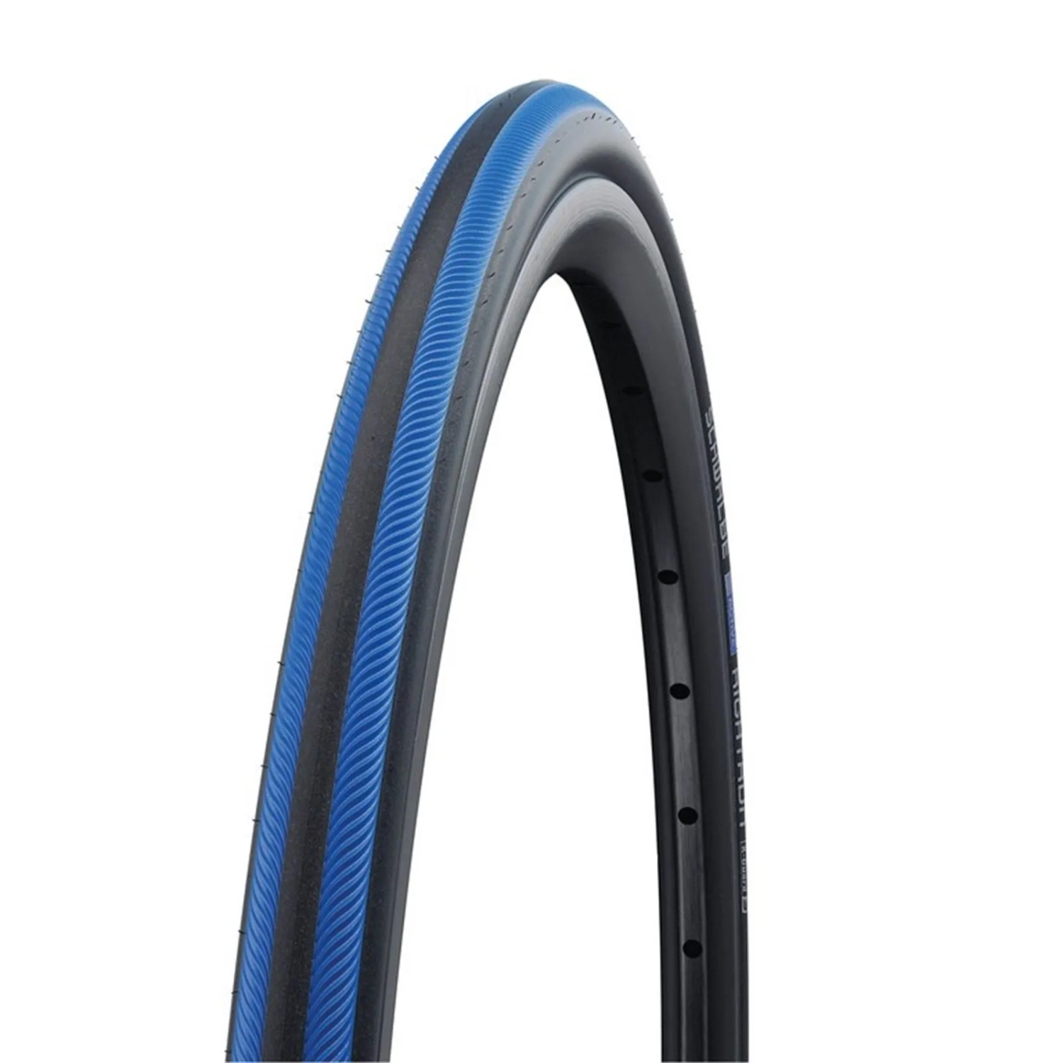 Schwalbe Rollstuhlreifen Rightrun HS387 Draht 24x1.00 25-540 sw/bl.Streifen KG 2Gr NMC