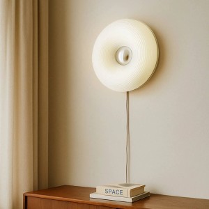 Lindby LED Wandleuchte Wandlampe Innen Fjora 10044034 Dimmbar Design Modern in Weiß aus Glas 1-flammig Wohnzimmerleuchte