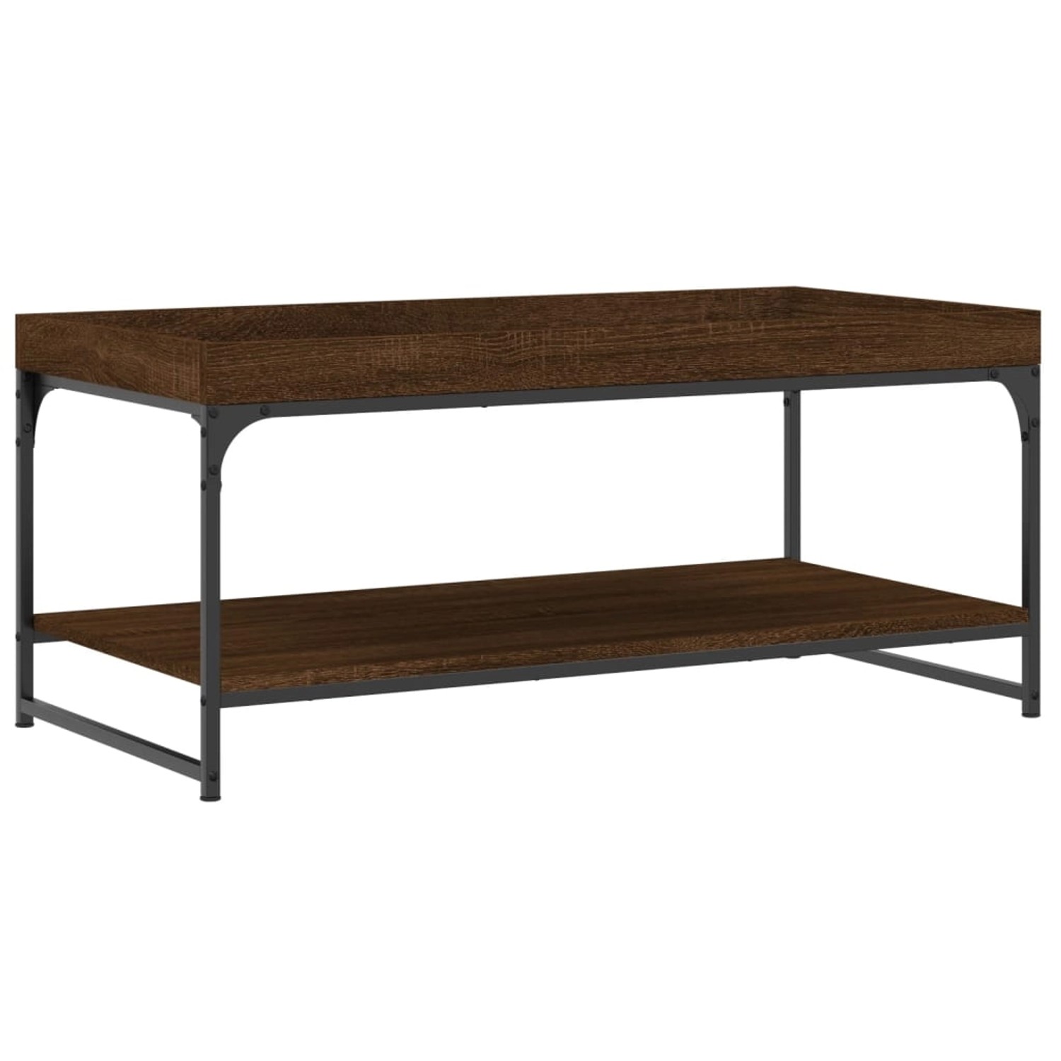 vidaXL Couchtisch Braun Eichen-Optik 100x49x45 cm Holzwerkstoff günstig online kaufen