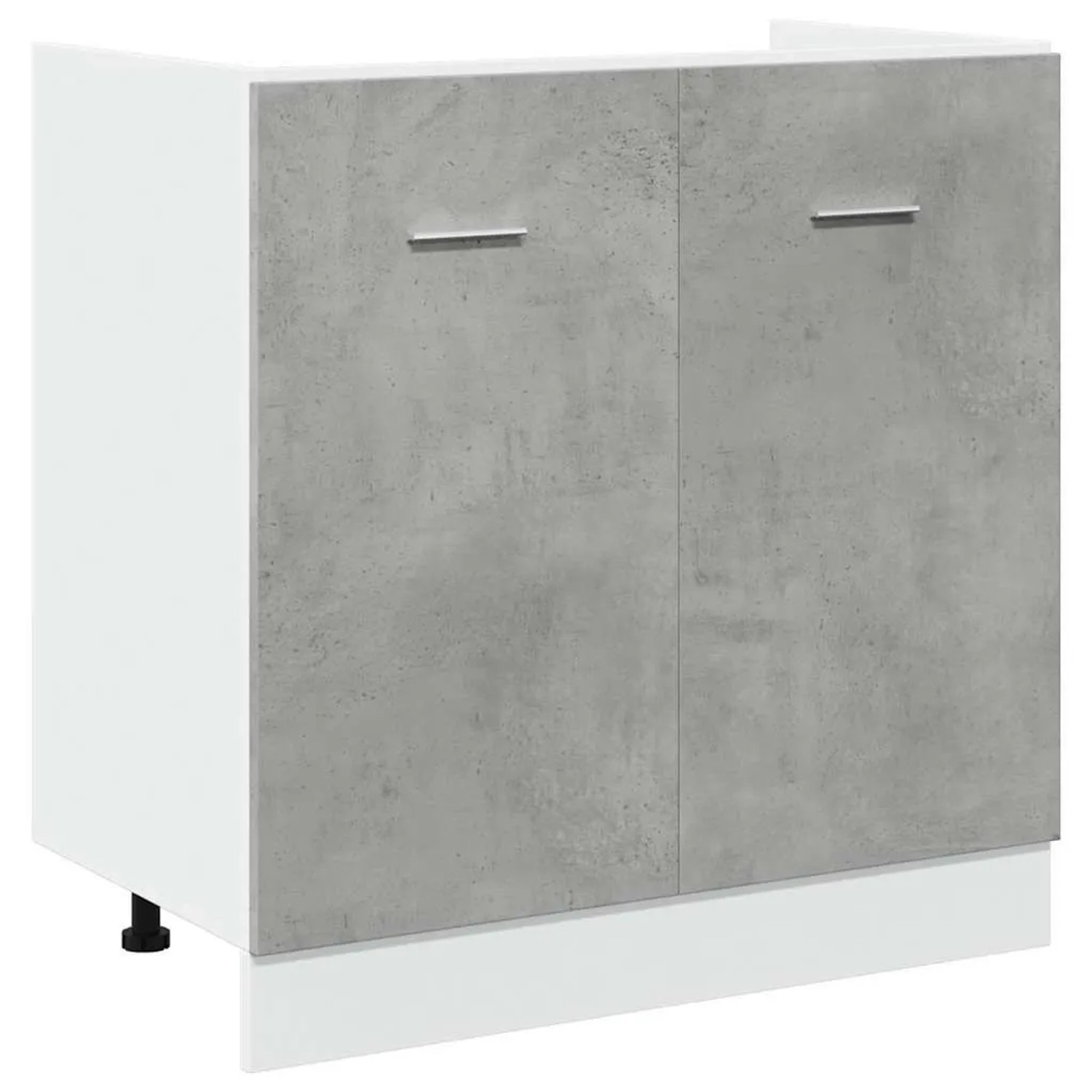 vidaXL Spülenunterschrank Lyon Betongrau 80x46x81,5 cm Holzwerkstoff 856076 günstig online kaufen