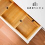 addhome 6er Set Bambus Schubladen Organizer in einer weißen Schublade.