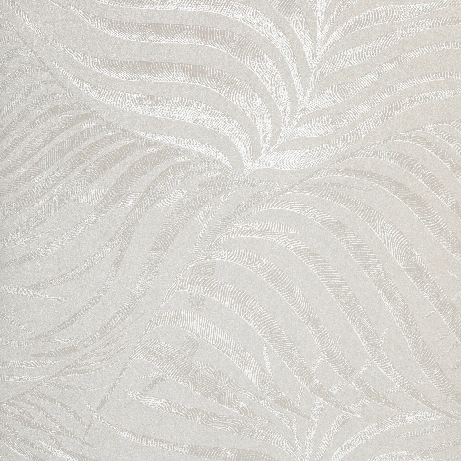 Tapetenmuster A4-Format Vliestapete Oriental Fern Flanellgrey Light Hellgrau