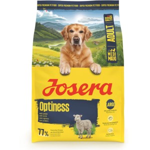 Josera Optiness Hunde-Trockenfutter mit Lamm, 3kg Packung für adulte Hunde.