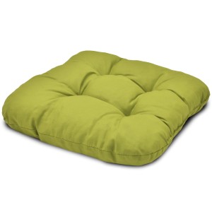 Beautissu Lisa Stuhlkissen, 40x40 cm, apfelgrün, gesteppt, für hohen Sitzkomfort.