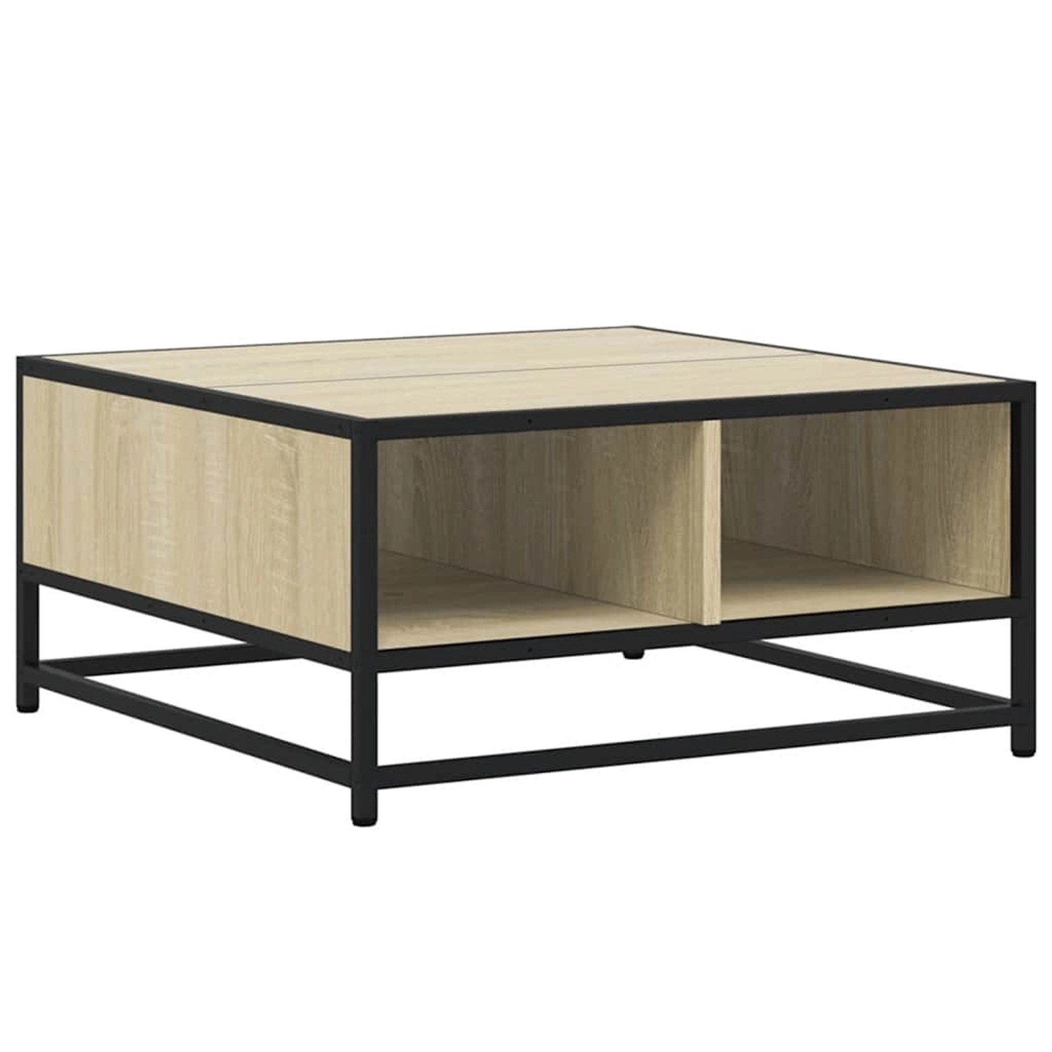 vidaXL Couchtisch Sonoma-Eiche 60,5x60,5x30cm Holzwerkstoff und Metall 8487 günstig online kaufen