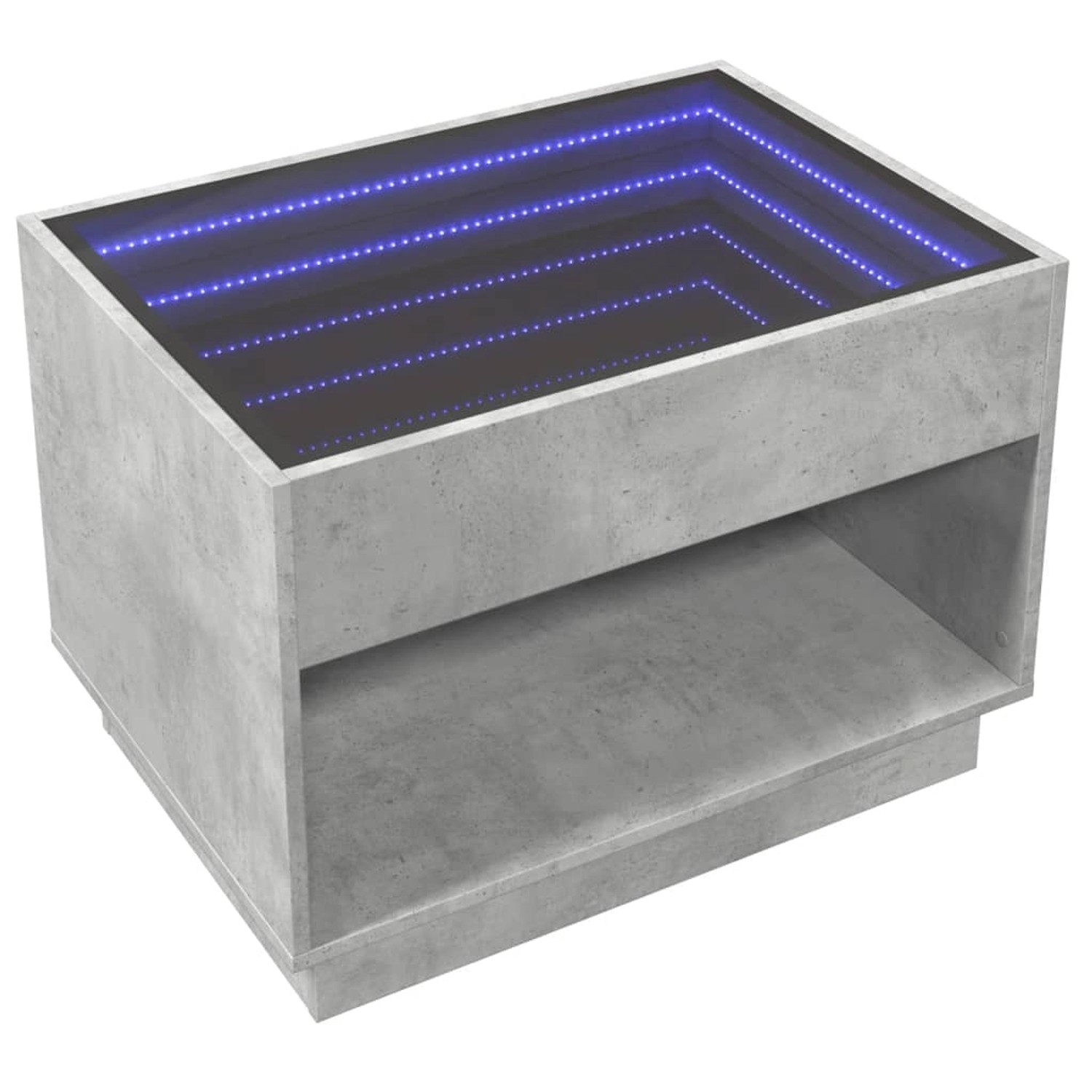 vidaXL Couchtisch mit Infinity-LED Betongrau 70x50x50 cm 847661 günstig online kaufen