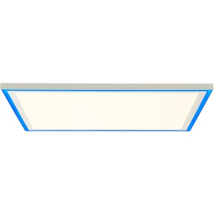 Weißes LED-Panel Lanette 60x60 cm mit RGB-Rahmen, dimmbar und mit Nachtlichtfunktion.