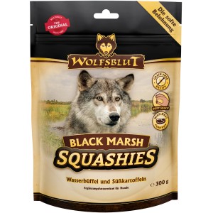 Wolfsblut Squashies Black Marsh Hundesnack, getreidefreie Belohnung mit Wasserbüffel & Süßkartoffel, 300g.