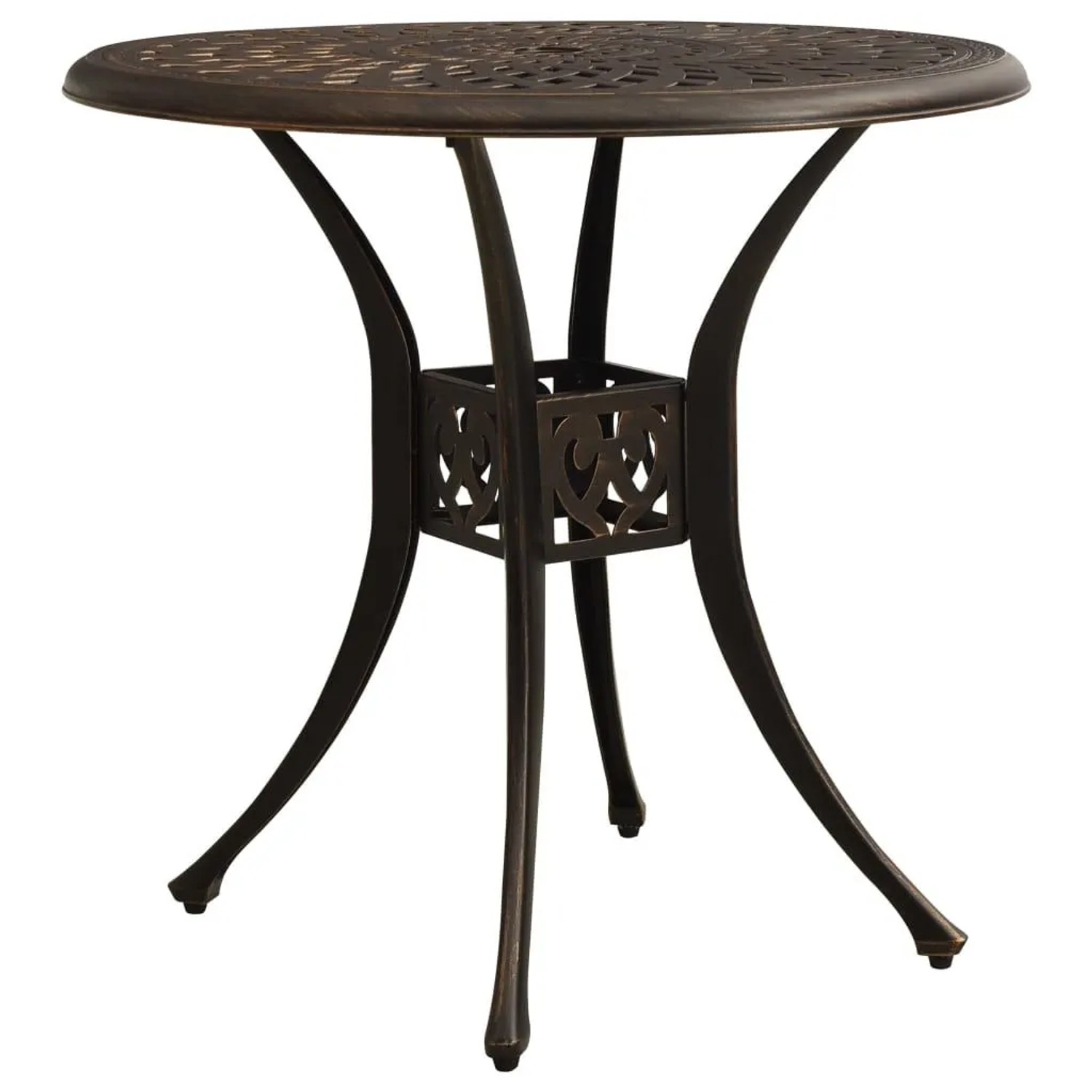 Furnicato Gartentisch Bronzen 78x78x72 Cm Aluminiumguss