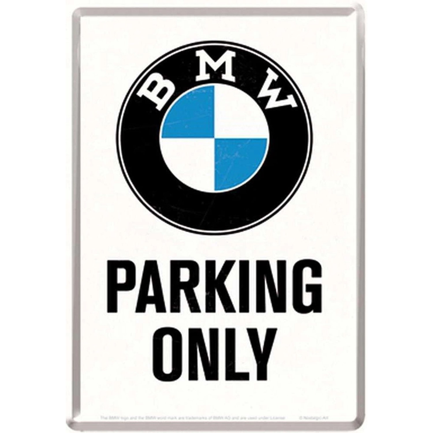 Nostalgic-Art Blechpostkarte - BMW - BMW Parking Only günstig online kaufen