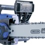 LUX Elektro-Kettensäge E-KS-2400/40 A, blaue Motorsäge mit 40 cm Schnittlänge.