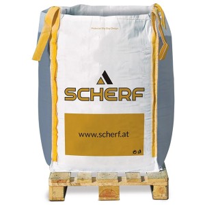 Big-Bag Scherf Wegedecke Barfuß-Deckschicht Kiesel-Grau, 1000 kg auf Palette.